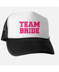 Personalised Custom text 'Team Bride' printed on Baseball caps